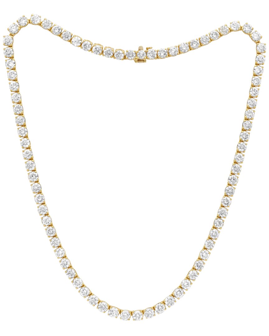 Diana M. Fine Jewelry 14K 30.00 ct. tw. Lab Grown Diamond Tennis Necklace