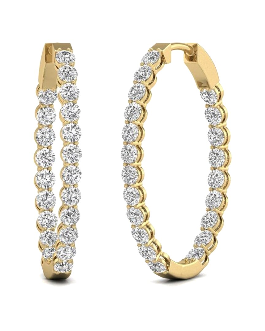 Diana M. Fine Jewelry 14K 10.00 ct. tw. Lab Grown Diamond Hoops