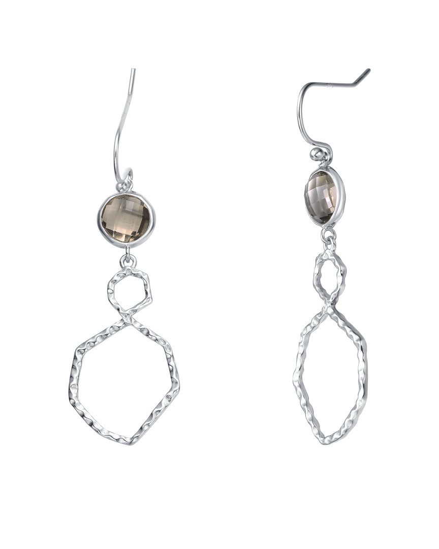 Genevive Silver Cz Earrings