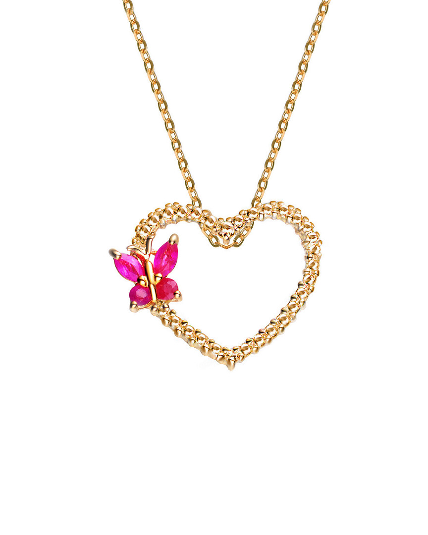 Genevive 14k Over Silver Necklace