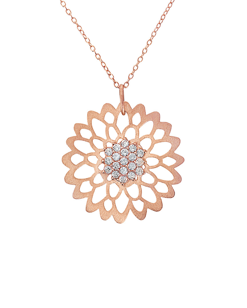Genevive 18k Rose Gold Vermeil Necklace