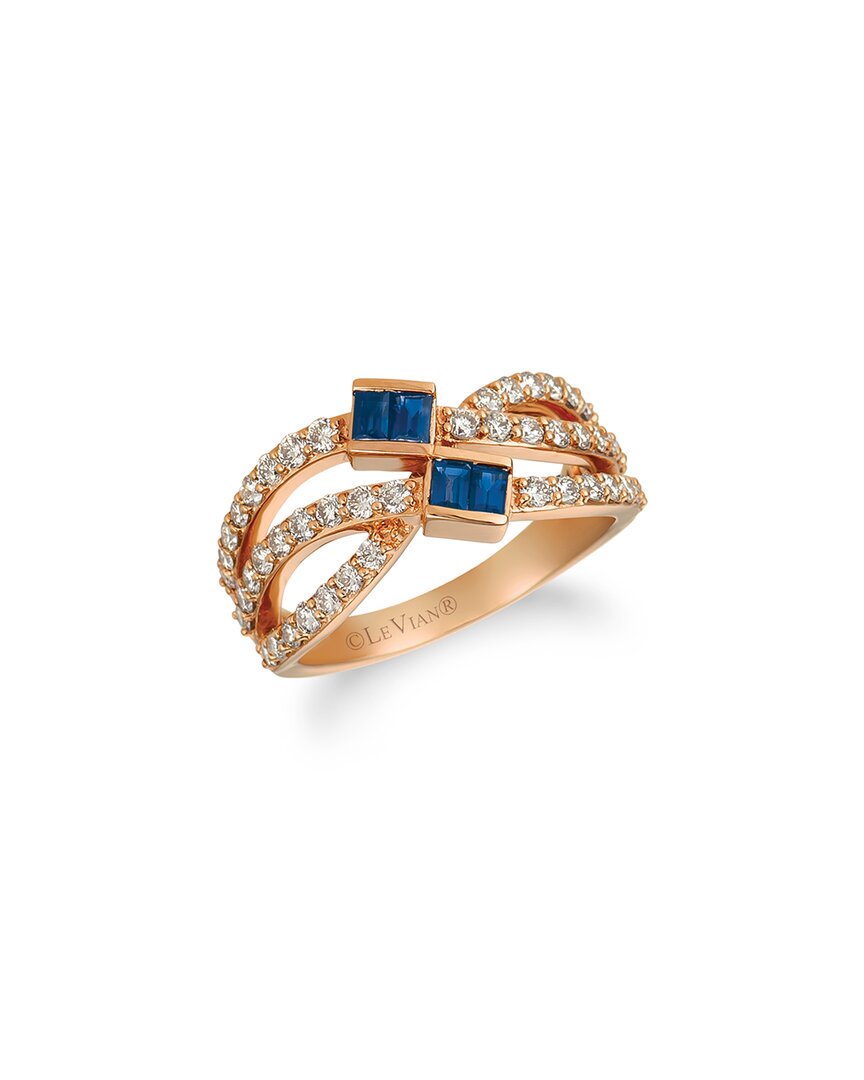 Le Vian 14k 1.30 Ct. Tw. Diamond & Blueberry Sapphire Cocktail Ring