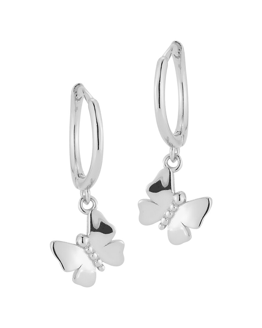 Glaze Jewelry Silver Butterfly Earrings
