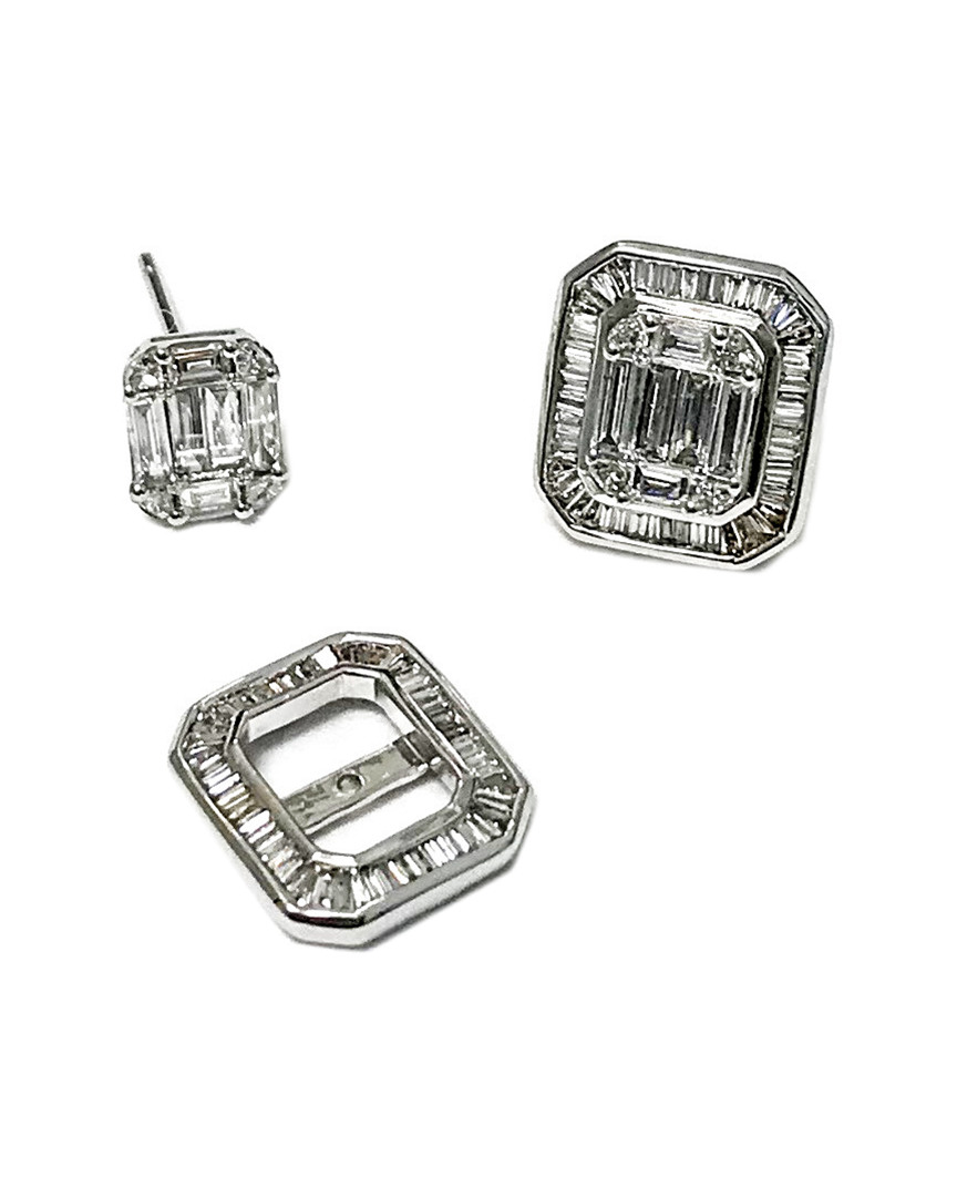 Arthur Marder Fine Jewelry 18k 1.25 Ct. Tw. Diamond Earring Jackets