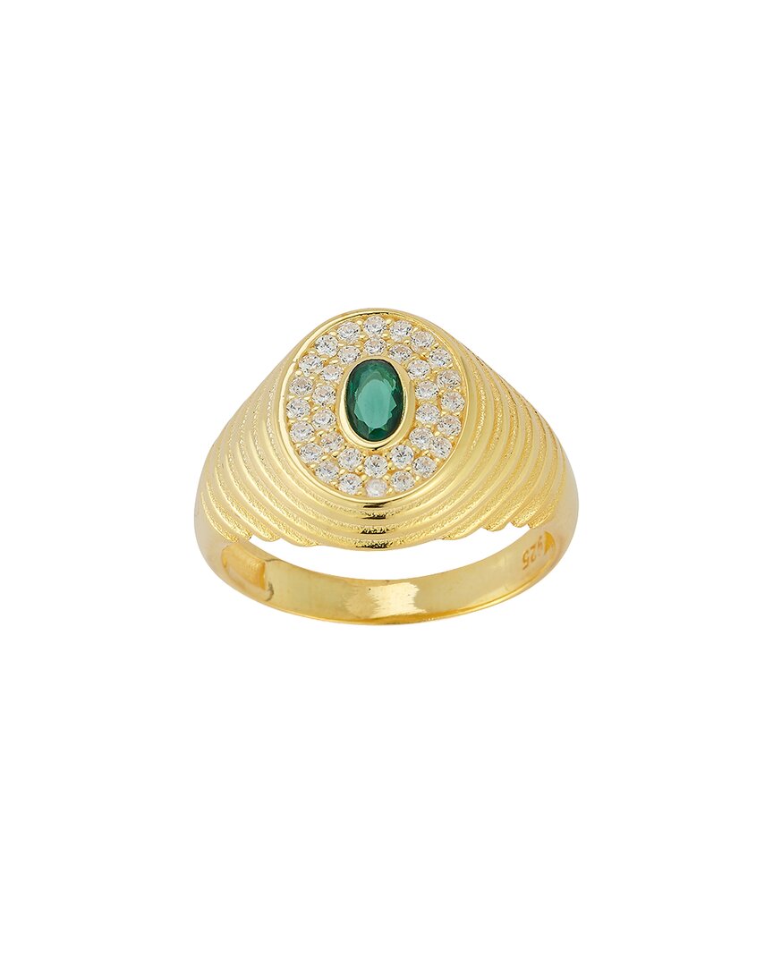 Sphera Milano 14k Over Silver Cz Vintage Ring