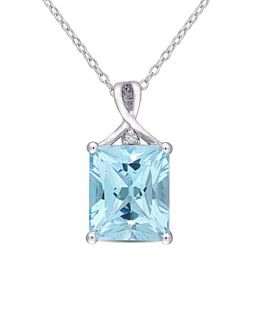 Rina Limor Silver 7.48 Ct. Tw. Gemstone Octagon Necklace