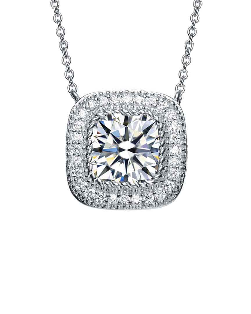 Genevive Silver Cz Necklace