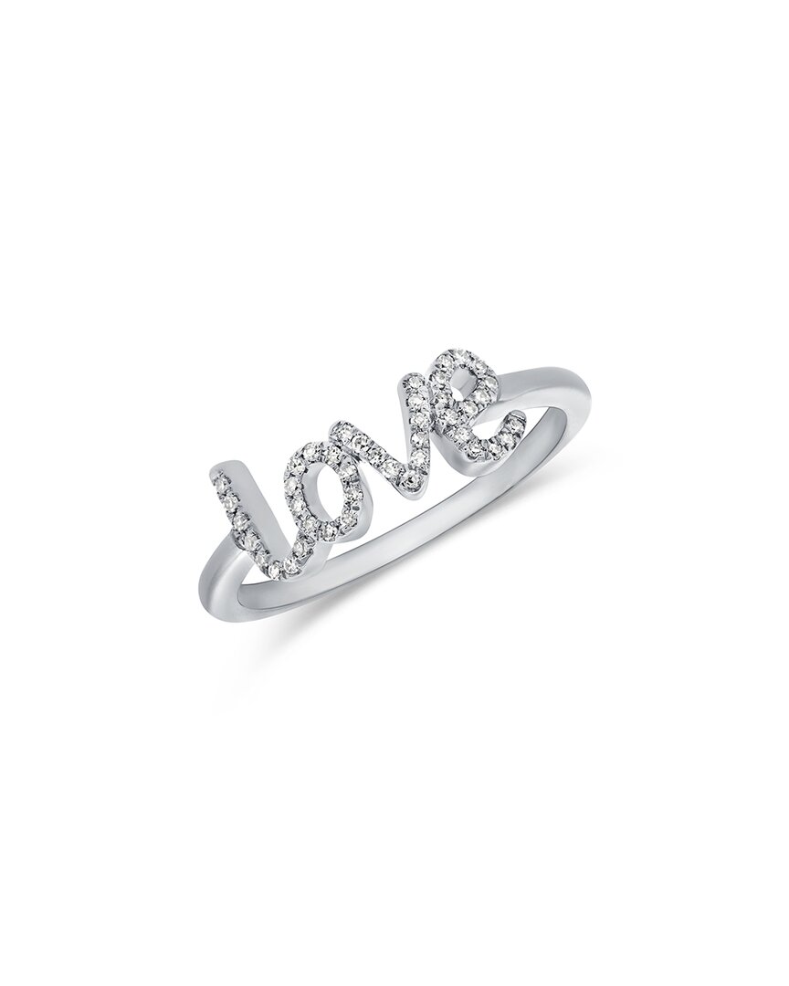 Sabrina Designs 14k 0.11 Ct. Tw. Diamond Love Ring
