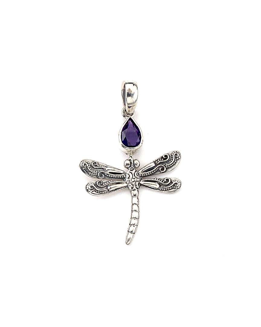 Samuel B. Silver 0.35 Ct. Tw. Amethyst Pendant