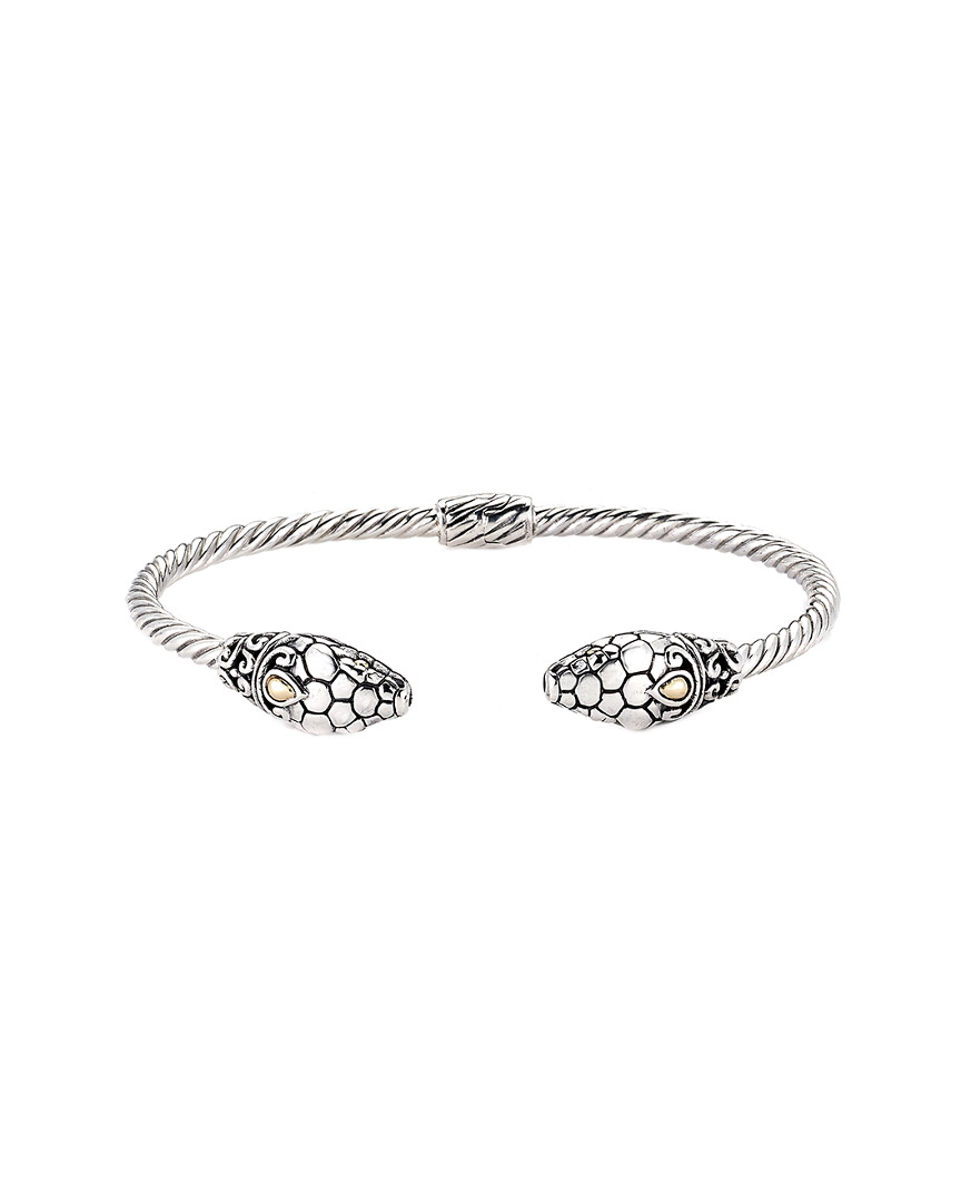 Samuel B. 18k & Silver Bangle In Silver