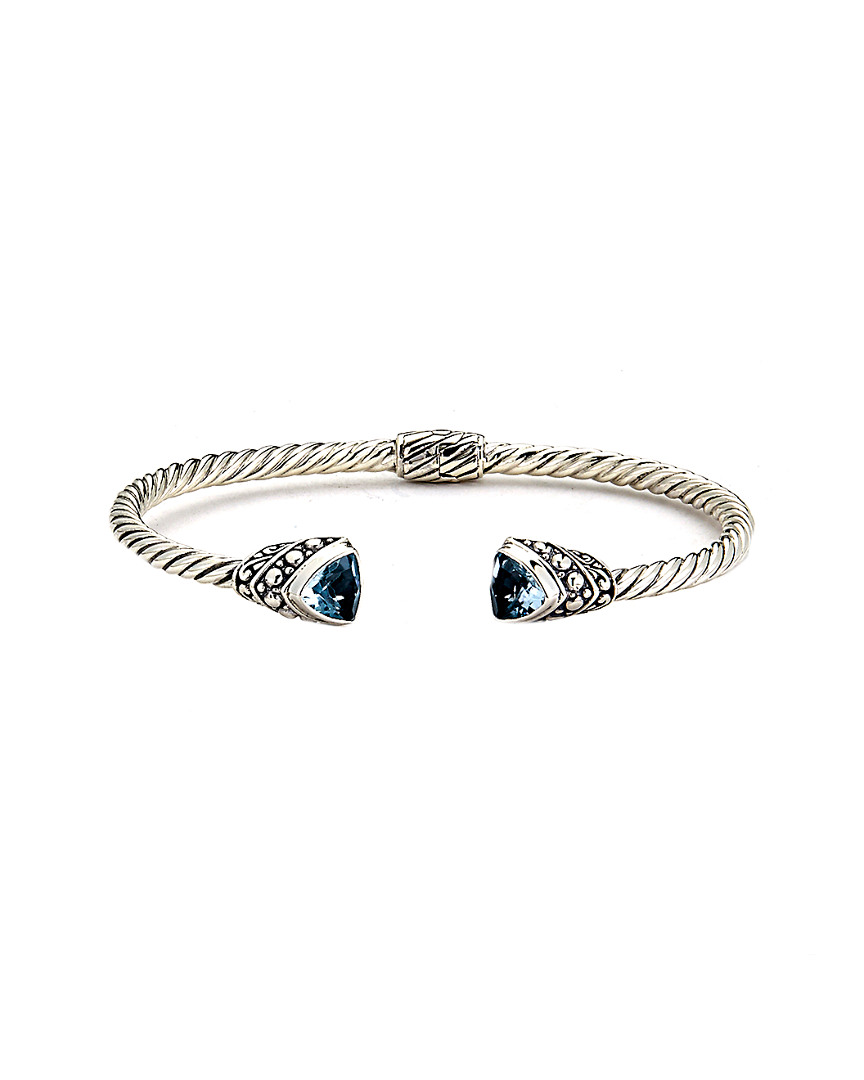 Image of Samuel B. Silver . ct. tw. Blue Topaz Bangle