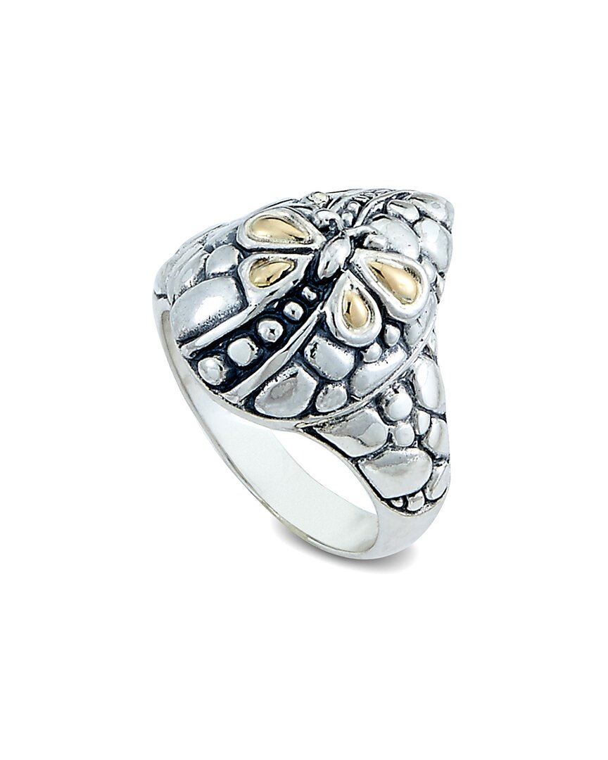 Samuel B. 18k Over Silver Pebble Ring