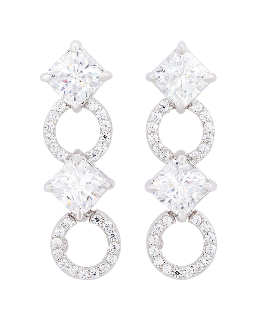Suzy Levian Cz Jewelry Suzy Levian Silver Cz Circle Dangle Earring