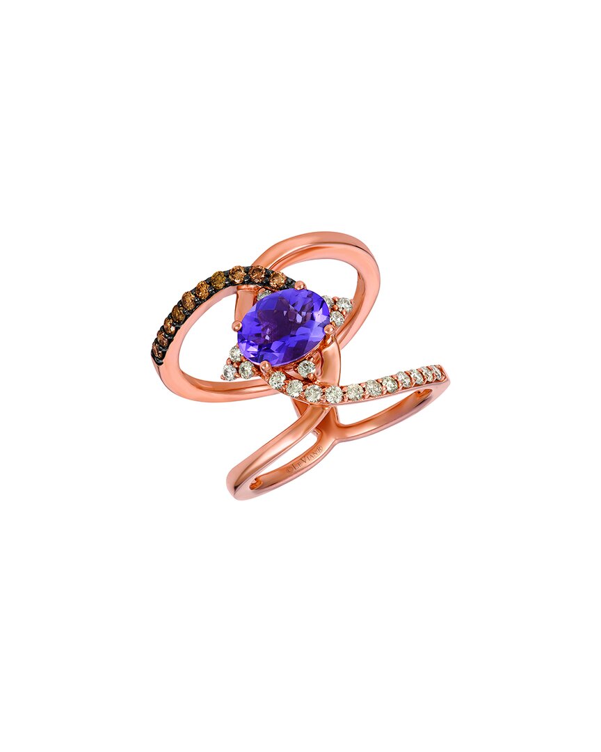 Le Vian ® Grape Amethyst™ 14k Rose Gold 1.43 Ct. Tw. Diamond & Amethyst Ring In Gold