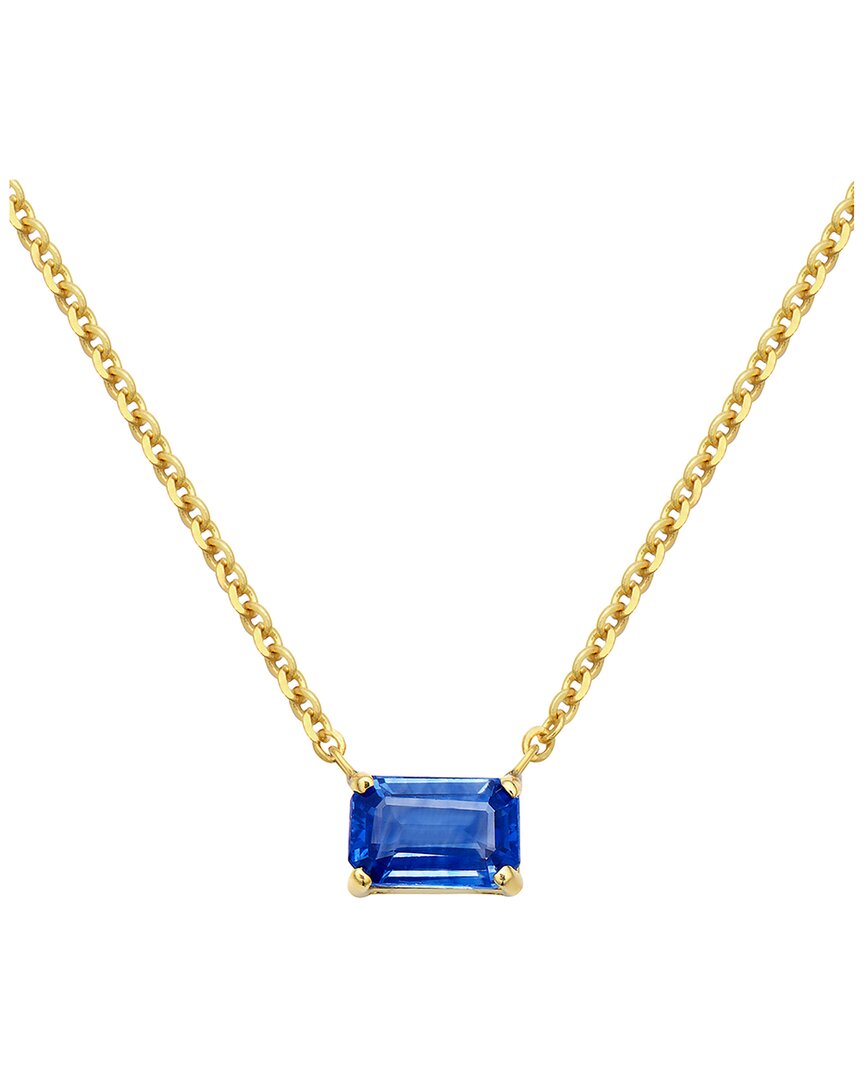 Gemstones 14k 0.65 Ct. Tw. Sapphire Necklace