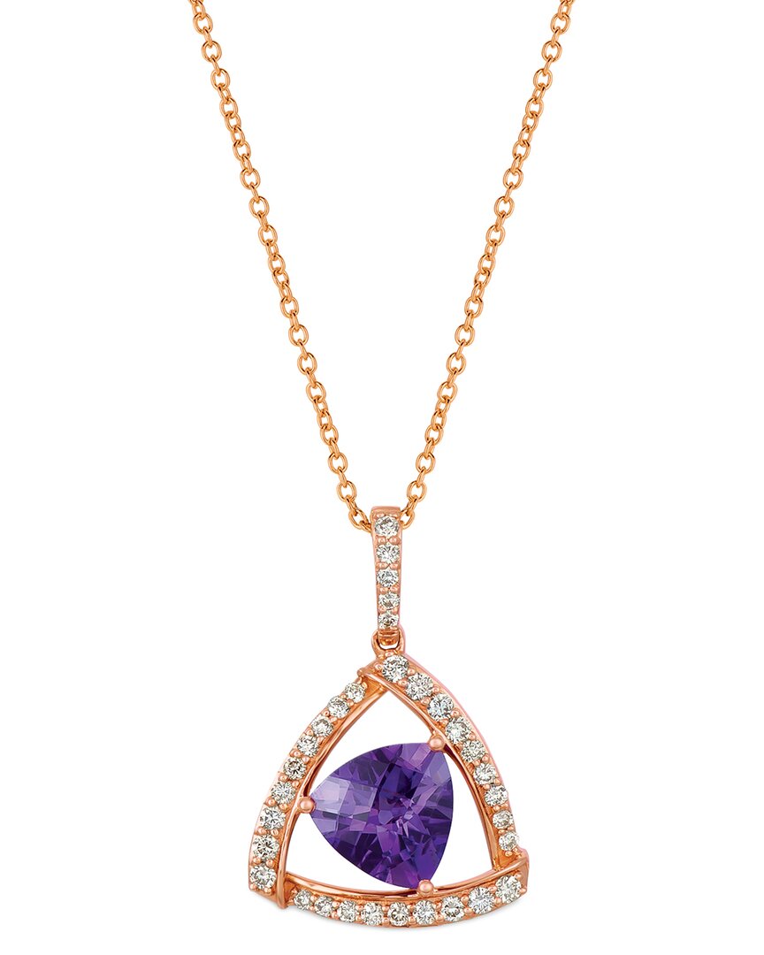 Le Vian Periwinkle 14k 1.83 Ct. Tw. Diamond & Amethyst Pendant