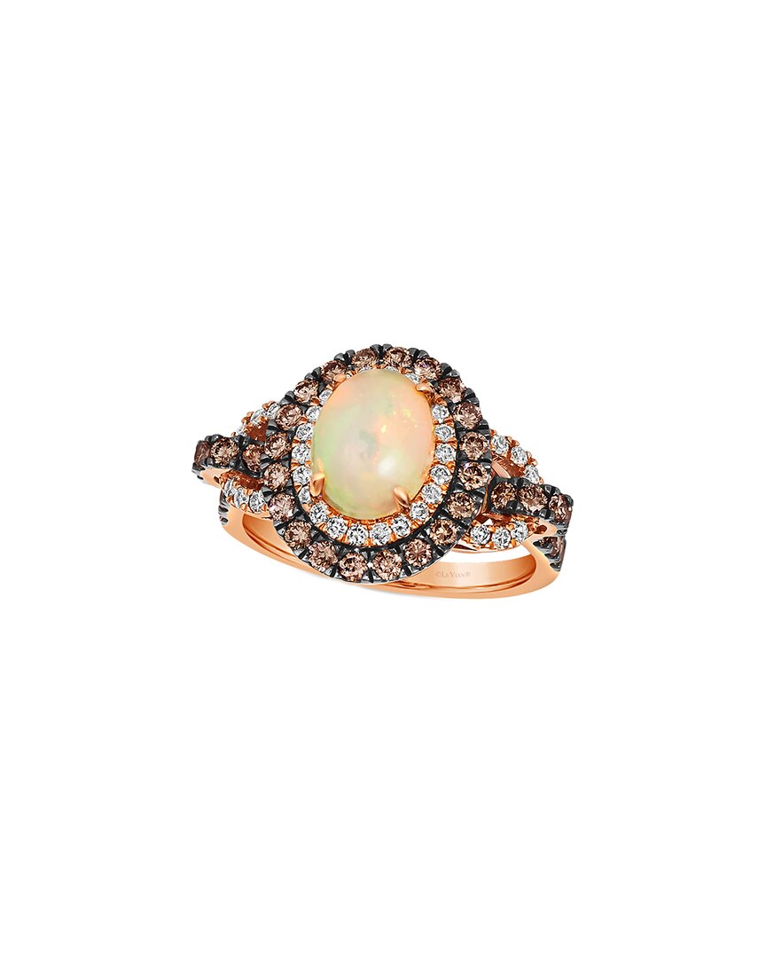 Le Vian Center Stone 14k 1.02 Ct. Tw. Diamond & Opal Ring