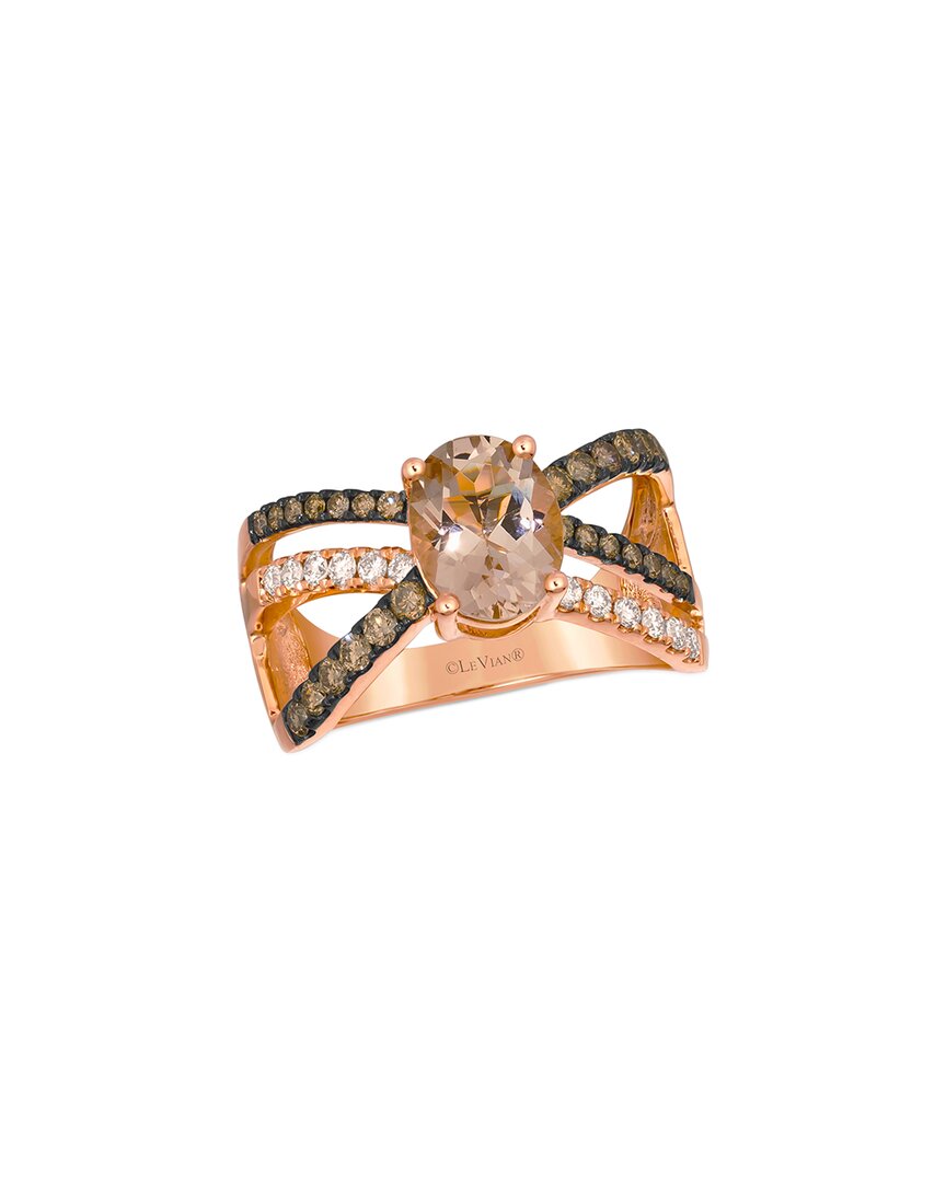 Le Vian ® Peach 14k 1.48 Ct. Tw. Diamond & Morganite Ring In Multi