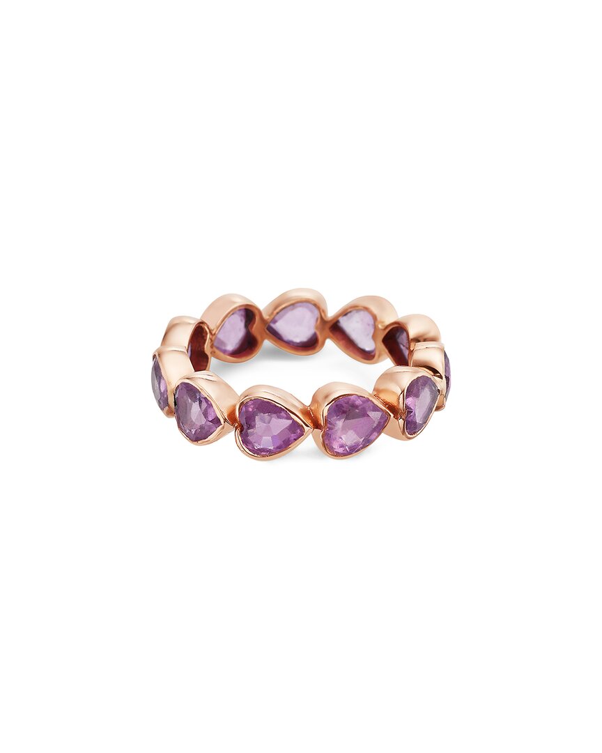 Forever Creations Usa Inc. Forever Creations 14k Rose Gold 6.55 Ct. Tw. Pink Sapphire Ring