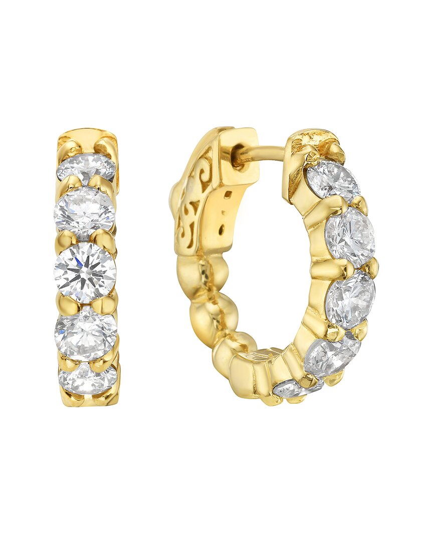 Forever Creations Usa Inc. Forever Creations 14k 1.75 Ct. Tw. Diamond Hoops