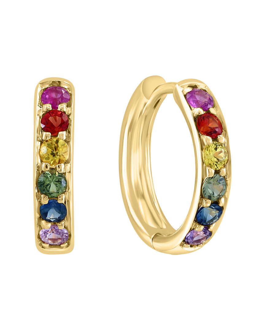 Shop Effy Fine Jewelry 14k 0.60 Ct. Tw. Sapphire Earrings