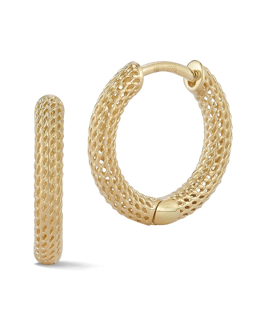 Ember Fine Jewelry 14k Mesh Huggie Earrings