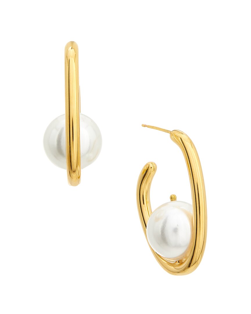 Oscar De La Renta O-shaped Earrings In Gold