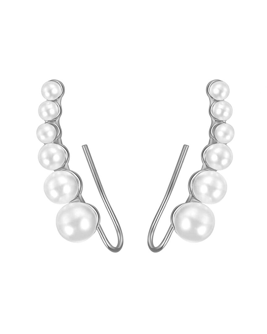 Liv Oliver 3-6mm Pearl Earrings In Metallic