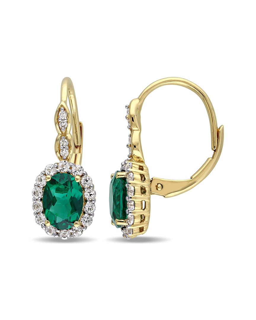 Rina Limor 14k 2.28 Ct. Tw. Diamond & Gemstone Earrings