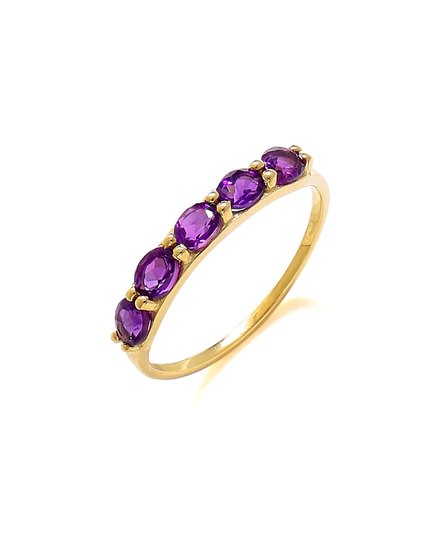 Tiramisu 10k 0.75 Ct. Tw. Amethyst Ring