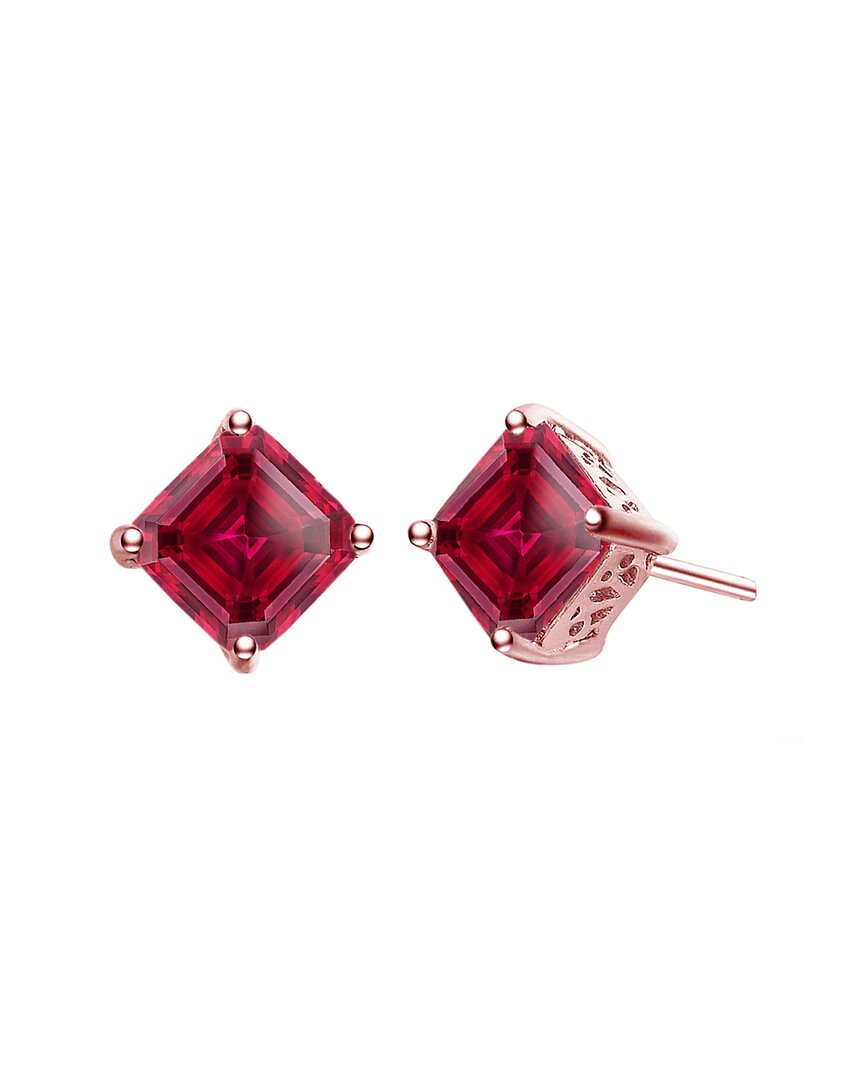 Genevive 14k Rose Gold Vermeil Earrings
