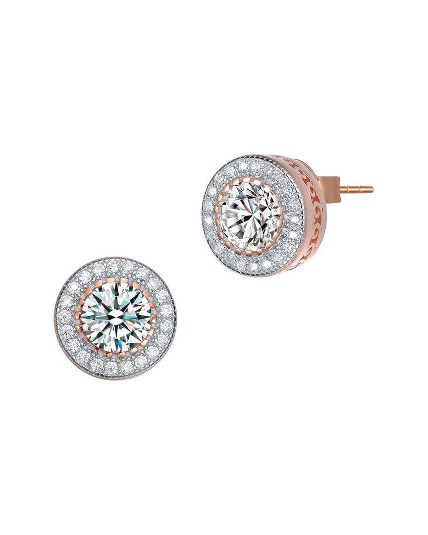 Genevive 18k Rose Gold Vermeil Earrings