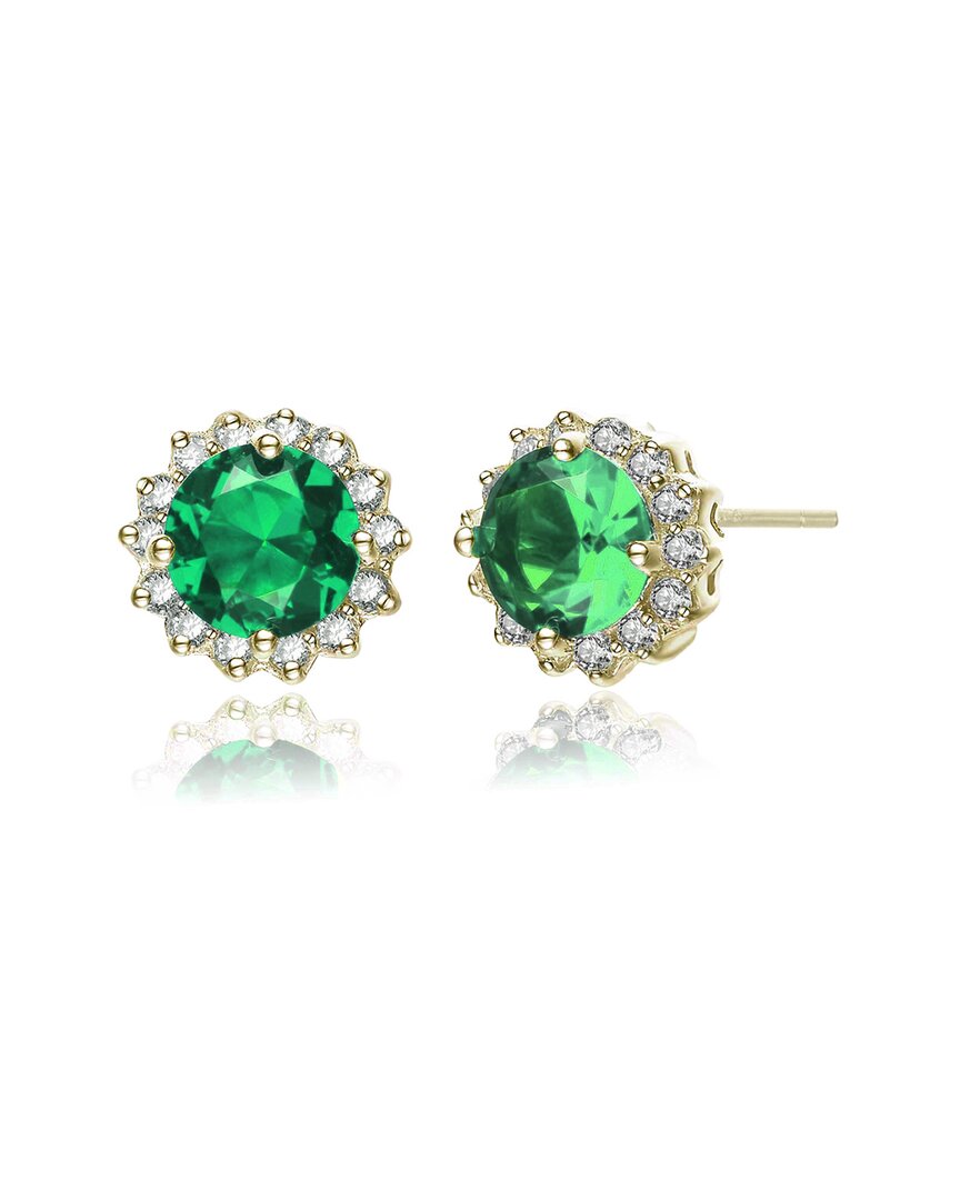 Genevive 14k Plated Studs