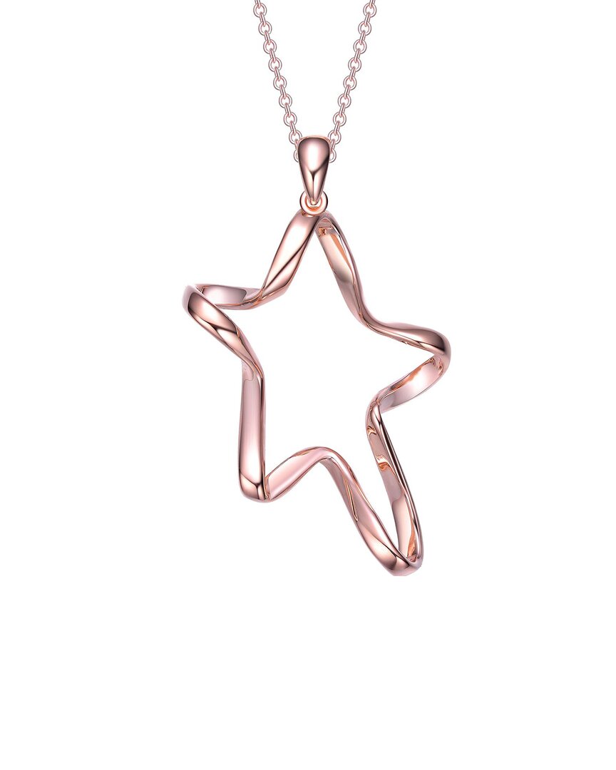 Genevive 14k Rose Gold Vermeil Pendant Necklace