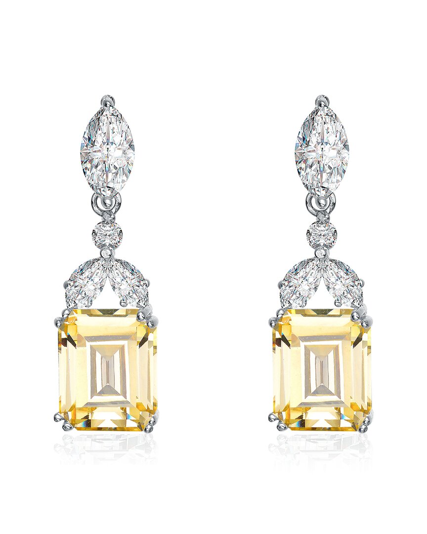 Genevive Silver Drop Earrings