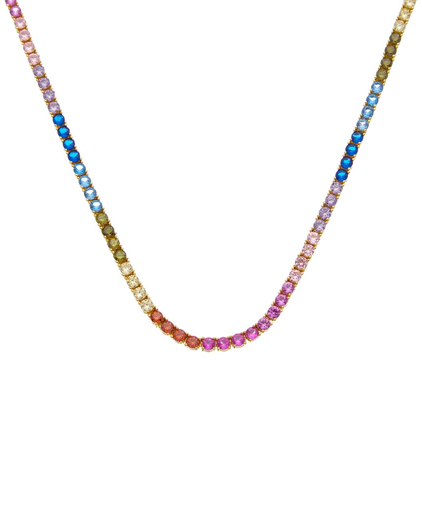Juvell Rainbow Topaz Tennis Necklace