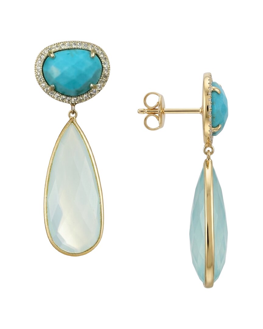 Liv Oliver 18k Plated 38.90 Ct. Tw. Turquoise In No Color