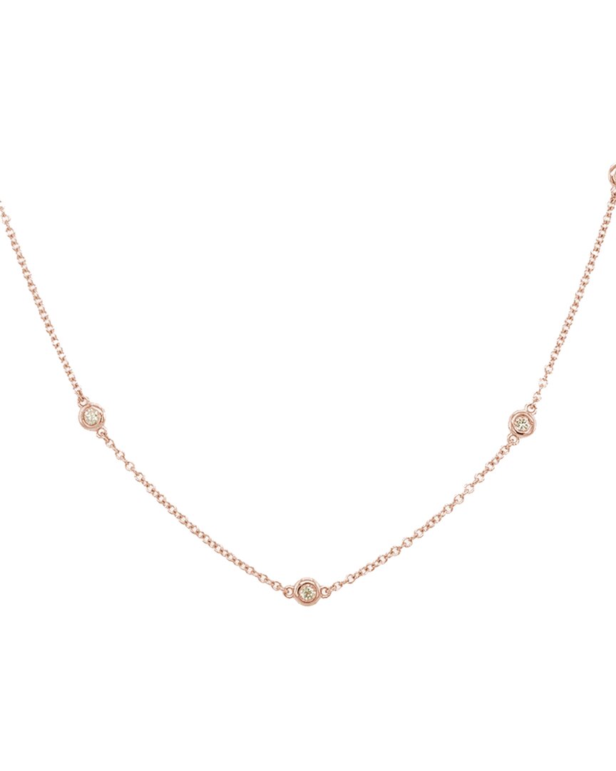 Sabrina Designs 14k Rose Gold 0.36 Ct. Tw. Diamond By The Yard Necklace