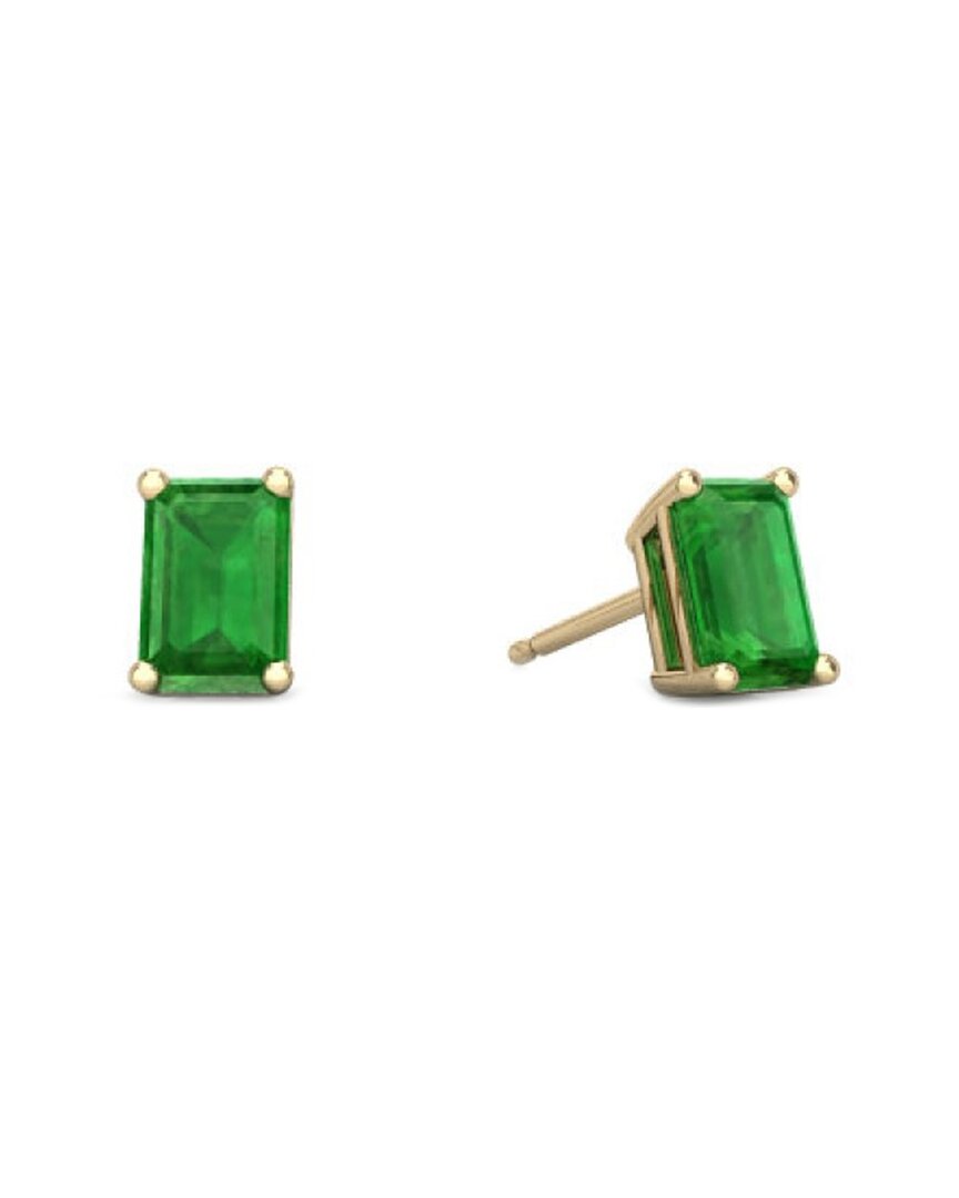 Forever Creations Usa Inc. Signature Collection 14k 1.08 Ct. Tw. Emerald Earrings