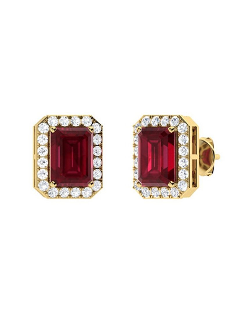 Forever Creations Usa Inc. Signature Collection 14k 1.00 Ct. Tw. Diamond & Ruby Studs