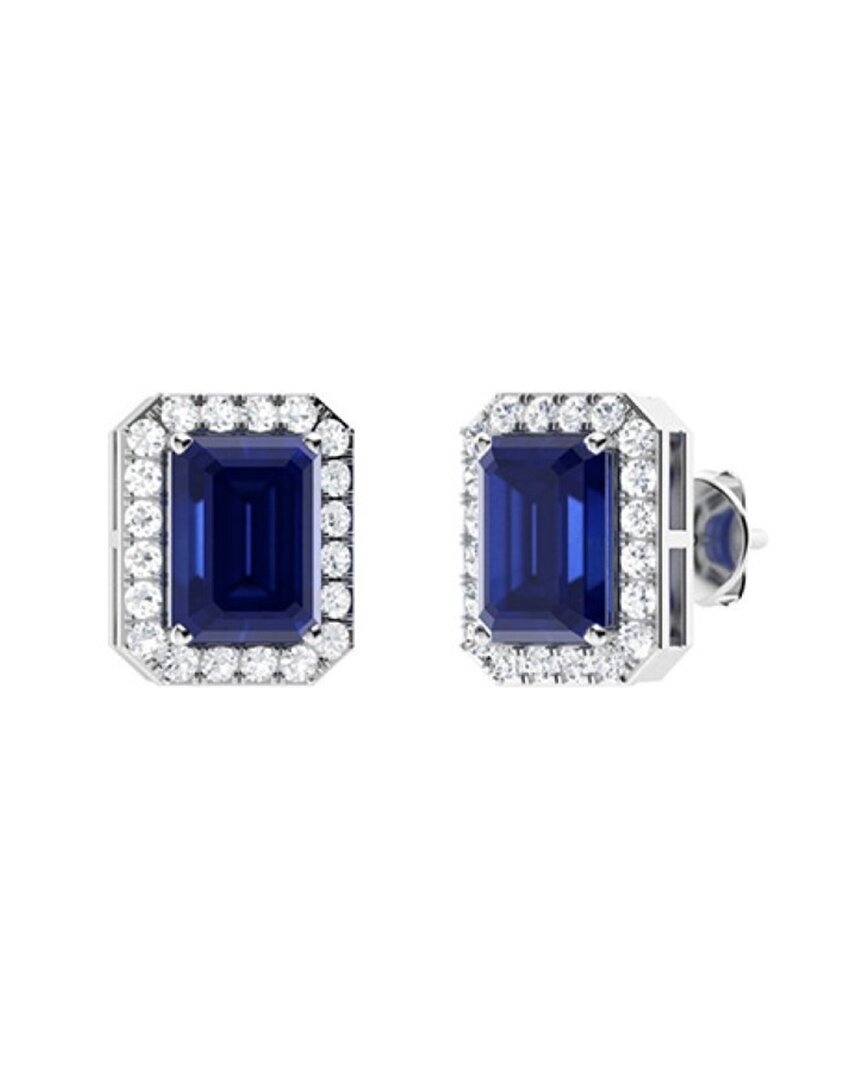 Forever Creations Usa Inc. Signature Collection 14k 1.00 Ct. Tw. Diamond & Sapphire Studs