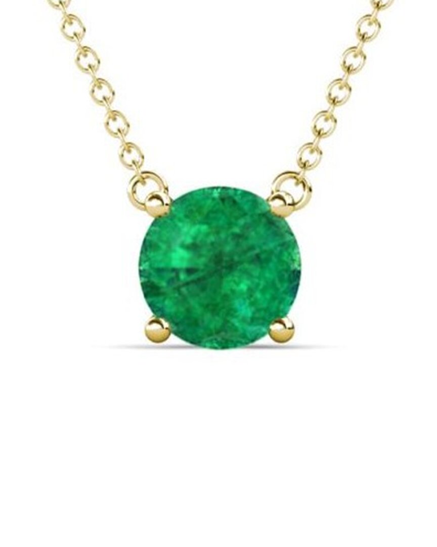 Forever Creations Usa Inc. Signature Collection 14k 1.20 Ct. Tw. Emerald Pendant Necklace