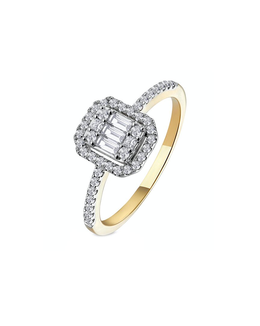 Forever Creations Usa Inc. Signature Collection 14k 0.26 Ct. Tw. Diamond Cluster Ring