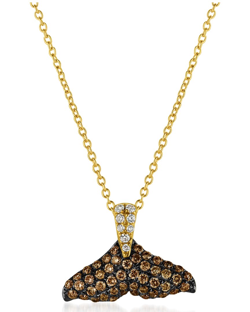 Le Vian Ladies Sea Life Necklaces Set In 14k Honey Gold