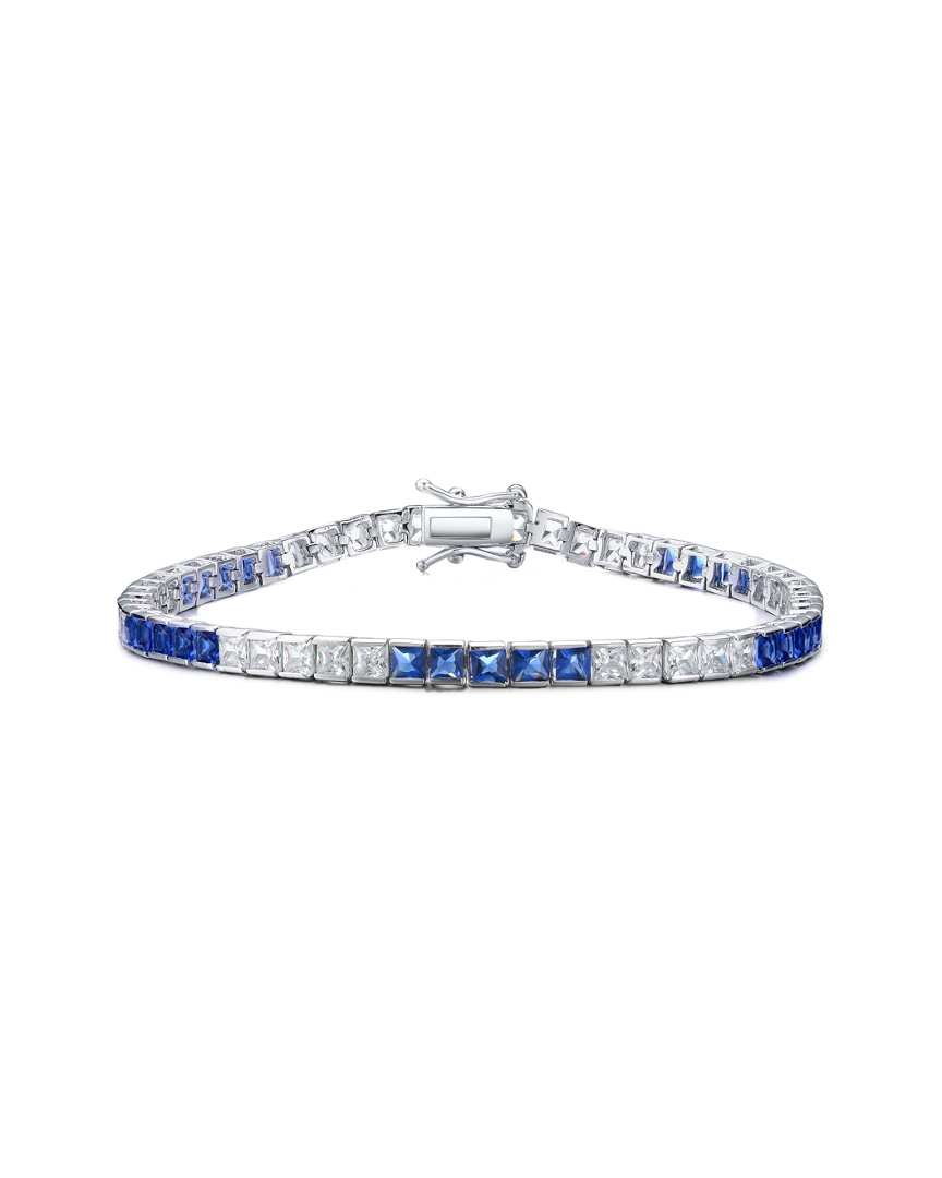 Genevive Silver Cz Tennis Bracelet
