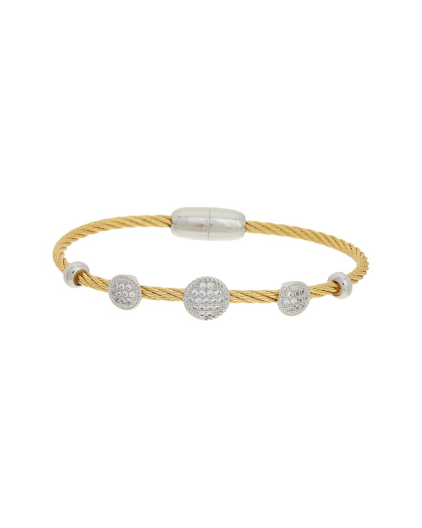 Juvell 18k Plated Cz Bangle Bracelet