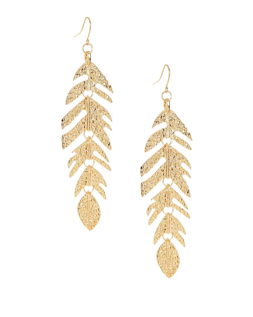 Eye Candy La Luxe Collection Mia Feather Statement Earrings