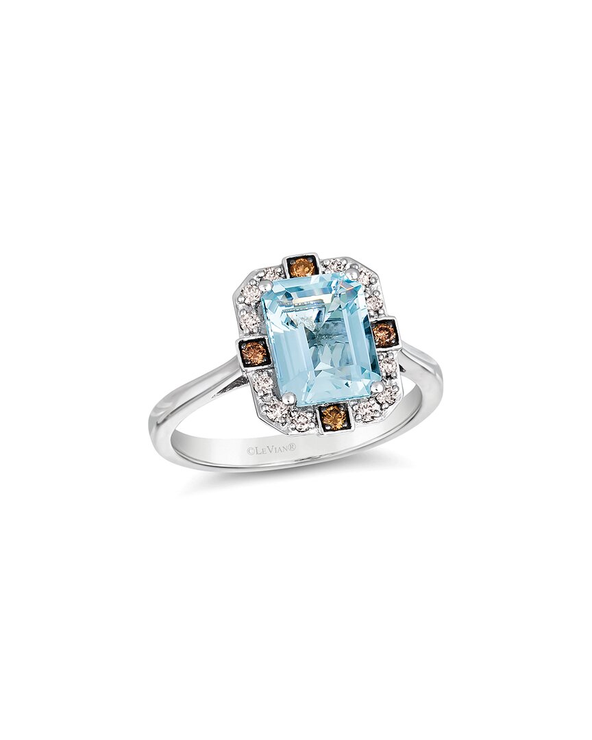 Le Vian ® Sea Blue Aquamarine® 14k 1.79 Ct. Tw. Diamond & Aquamarine Ring In Metallic