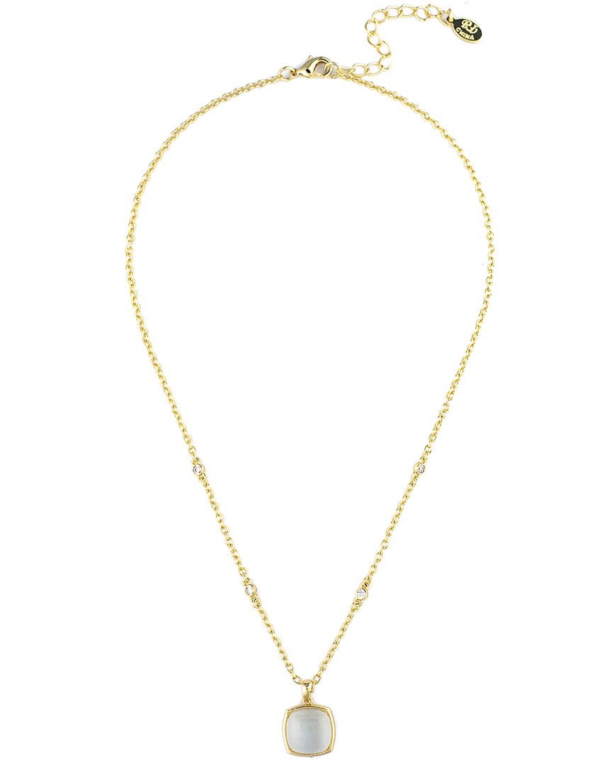 Rivka Friedman 18k Plated Pearl Pendant Necklace