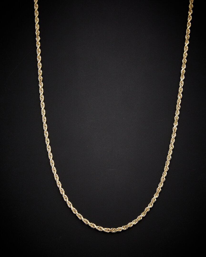 Italian Gold 14k  Rope Necklace